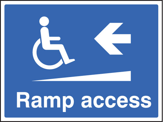 Detec™ 10" X 14" Ramped Access Signage