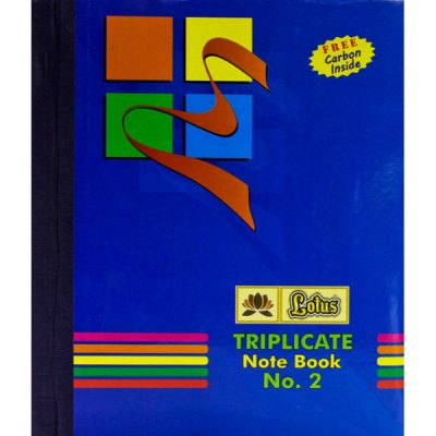 Detec™ Lotus Triplicate Book - No. 2 Size