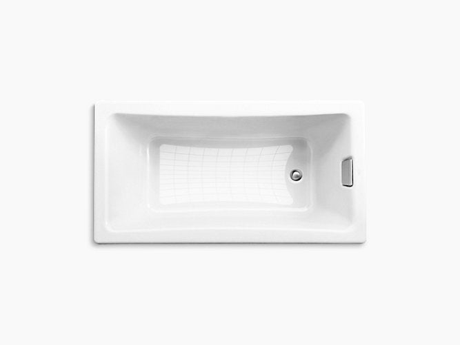 Kohler Tea-For-Two 1.5m Drop-In Cast Iron Bath K-850T-0