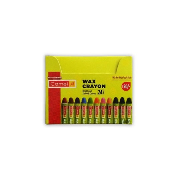 Detec™ Camel Regular Wax Crayons 24 shades (pack of 8)
