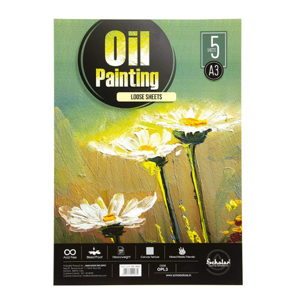 Detec™ Scholar A3 Oil Painting Sheets Pack of 5