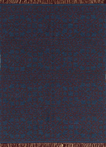 Jaipur Rugs Bedouin Flat Weaves Weaving 5'6x7'6 ft in Dark Denim Color