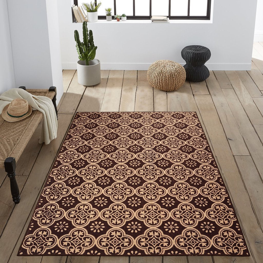 Saral Home Detec™ Traditional Pattern Jute Rug