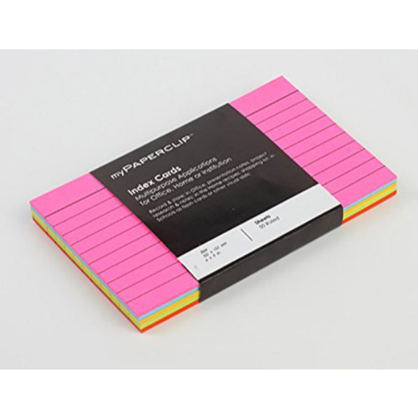 Detec™ My PAPERCLIP Index Flash Cards (4 x 6 inch Ruled Line) Pack of 2