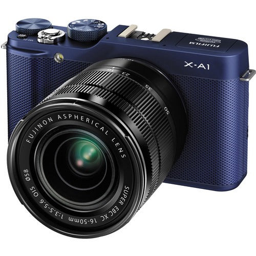 Used Fujifilm X-a1 Mirrorless Digital Camera With 16-50mm Lens Indigo Blue