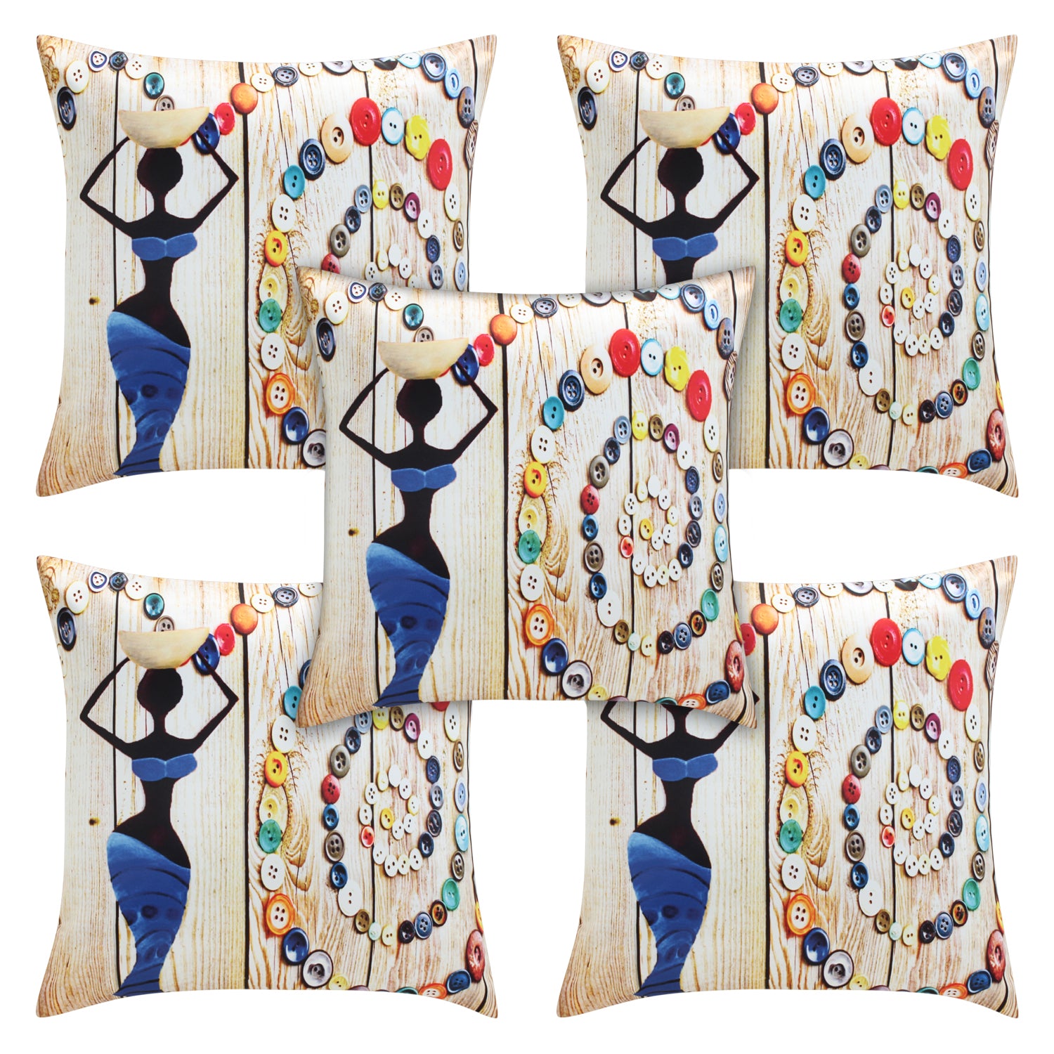 Desi Kapda Printed Cushions & Pillows Cover