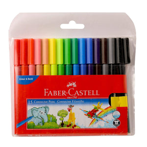 Faber Castell Connector Pens 15 Shades Pack of 14 pcs