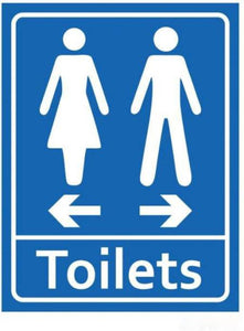 Detec™ 18"x 10" Toilets Signage