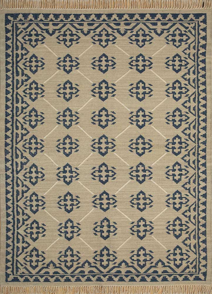 Jaipur Rugs Heritage in Off White / Ink Blue Color 5'6x7'6 ft Rug