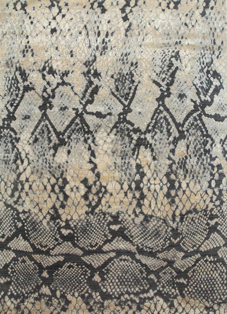 Jaipur Rugs Safari Modern Wool And Silk Material Hand Knotted Weaving 8x10 ft  Slate Gray