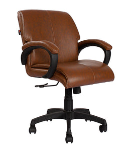 Detec™ Adiko Simple Low back Office chair in TAN Color