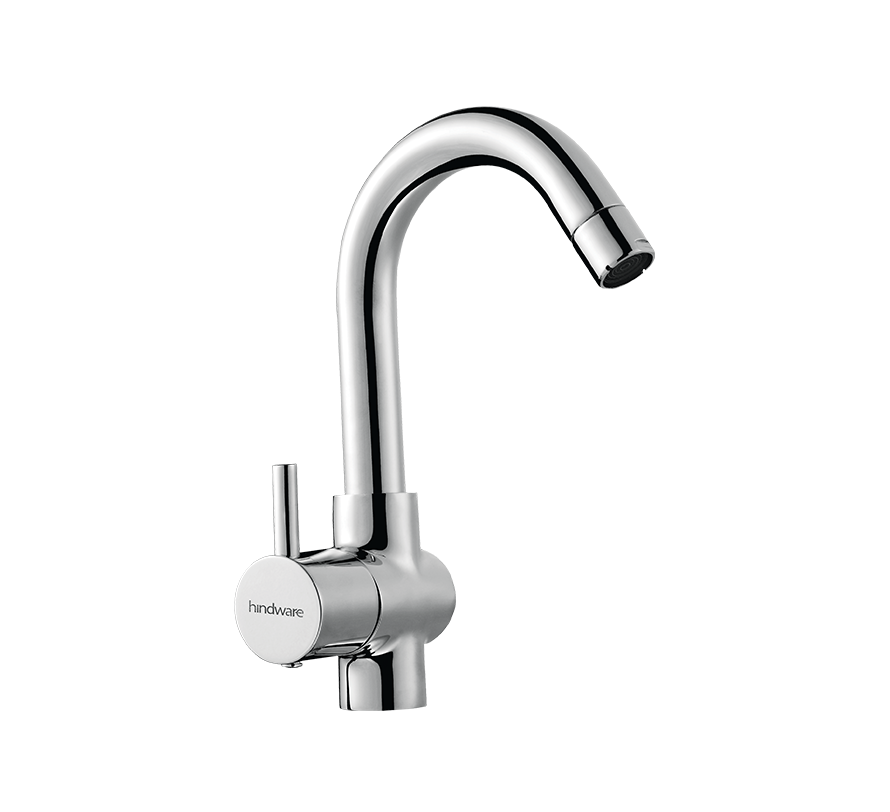 Hindware Flora Swan Neck Tap (Left Hand Operating Knob) F280012