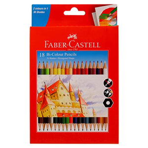Detec™ Faber Castell 18 Bi Color Pencil 36s pack of 5