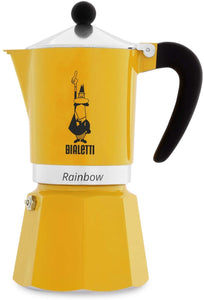 Bialetti Rainbow 6 Cup Yellow Espresso Maker