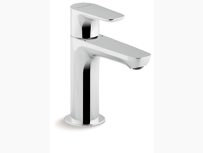 Kohler Aleo K-72288IN-4-CP Single-control pillar lavatory faucet in polished chrome