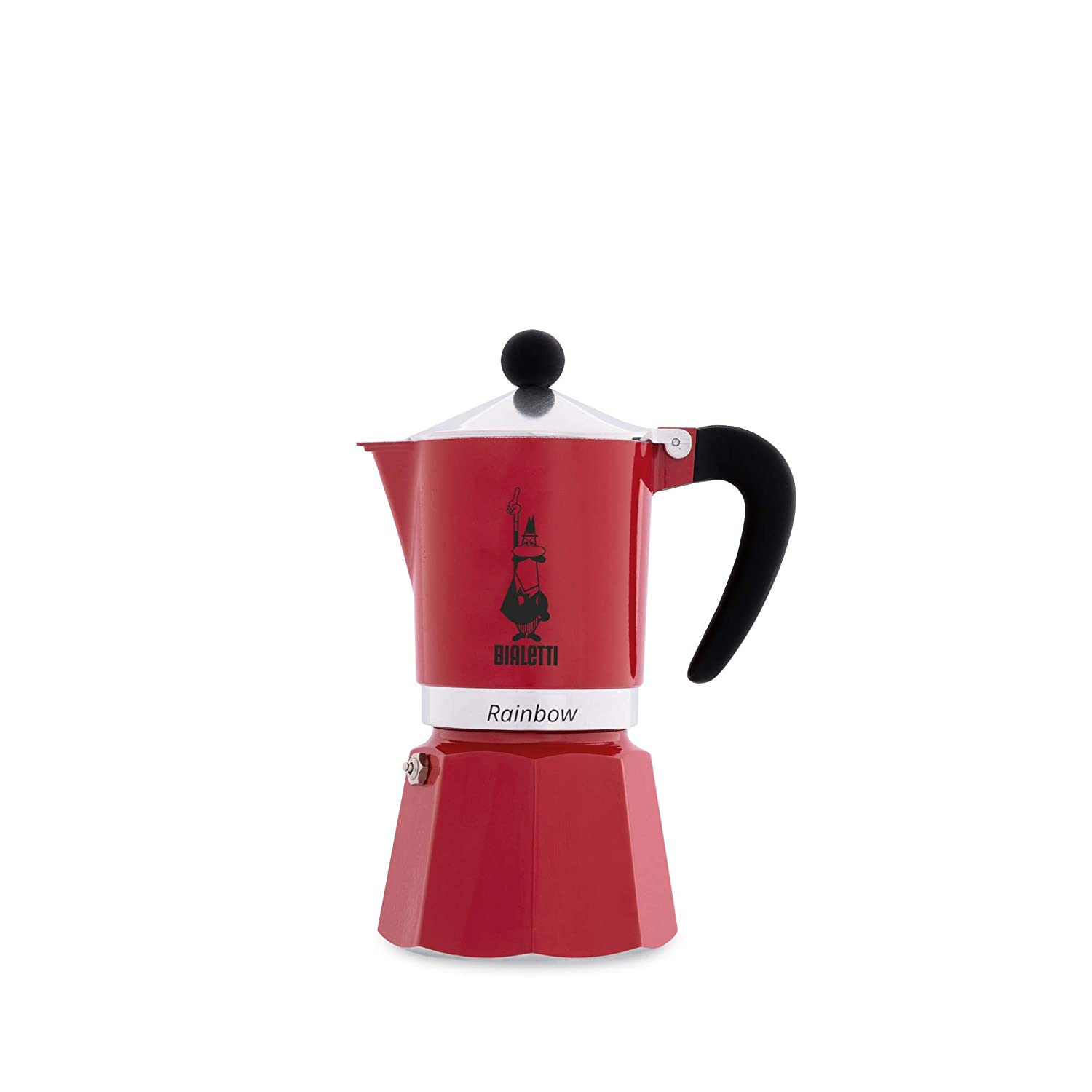 Bialetti Rainbow 1 Cup Red Espresso Maker