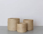 Load image into Gallery viewer, Detec Homzë Set of Three Jute Baskets 
