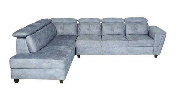 Detec™ Hauke RHS 3 Seater Sofa with Lounger - Grey Color