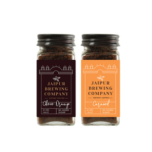 Jaipur Brewing Company Combo Pack of Choco-Orange and Caramel Flavoured Instant Coffee Powder (2 x 30 g)