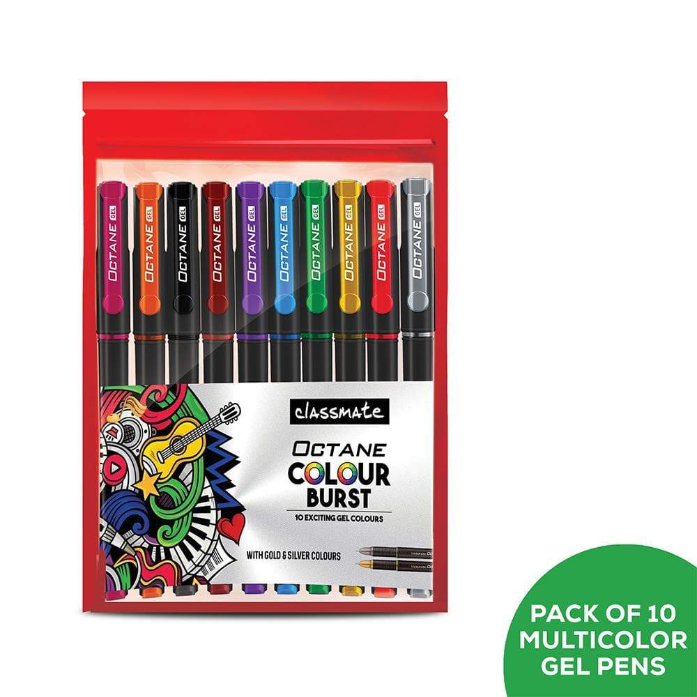 Classmate Octane Gel Colour Burst- Multi colour Pack of 2