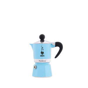 Bialetti Rainbow Espresso Maker 1 Cup Light Blue