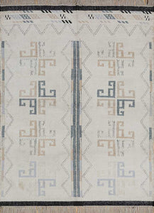 Jaipur Rugs Anatolia Antique White / Ebony Flat Weaves 5x7 ft