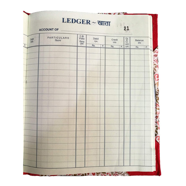 Detec™ Ledger Note Book Size 1 Quire Normal Binding ( Pack of 6 )