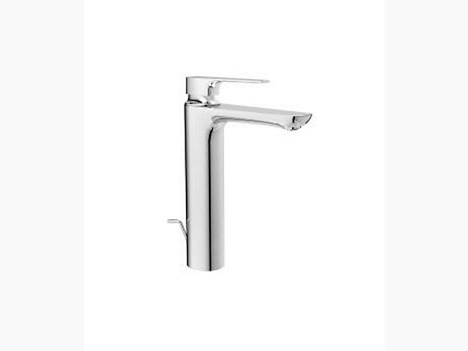 Kohler Single Control Tall Basin Faucet With Drain in Polished K72337IN4CP