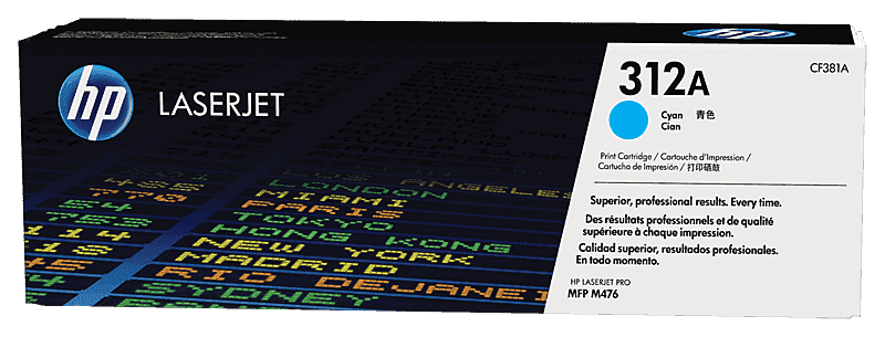 HP 312A Cyan Original LaserJet Toner Cartridge