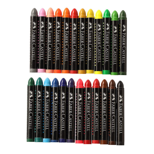 Faber Castell Jumbo Wax Crayons 24 Shade Pack of 15