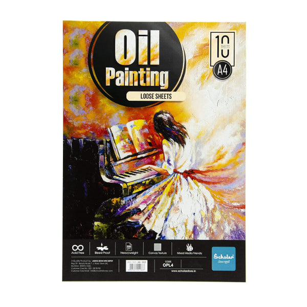 Detec™ Scholar A4 Oil Painting Sheets Pack of 10