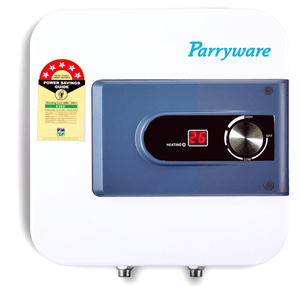 Parryware C501199 Steel 5 Star Water Heaters, Water Geyser Digital Display (25 L, White)