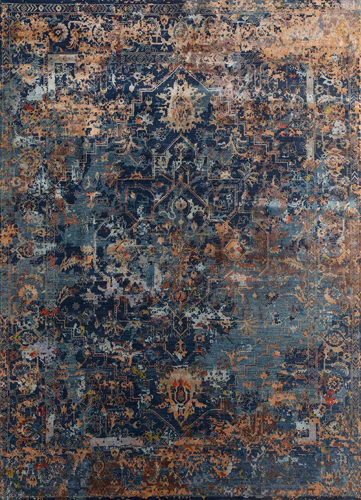 Jaipur Rugs Blithe Wool And Bamboo Silk Material Hand Knotted Weaving 8x10 ft Peach