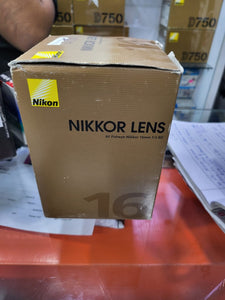 Nikon के लिए ओपन बॉक्स अप्रयुक्त Nikon AF Nikkor 16mm F/2.8 D फिशआई लेंस