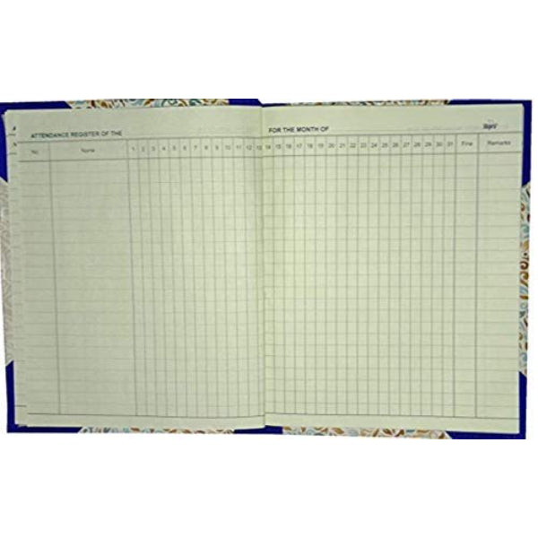 Detec™ Attendance Note Book Size 1 Quire Normal Binding ( Pack of 6 )
