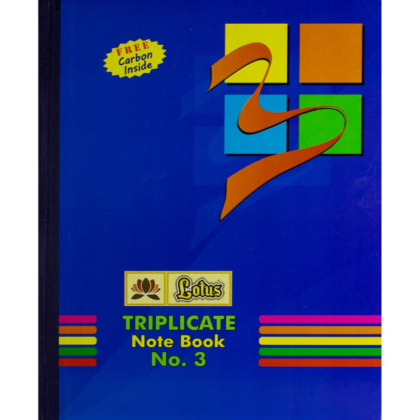 Detec™ Lotus Triplicate Book - No. 3 Size