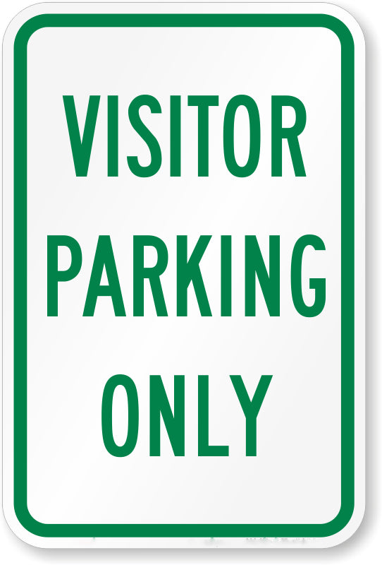 Detec™ ACP Visitor Parking Only Safety Sign Board