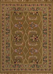 Jaipur Rugs Heritage Wool Material 5x7 ft Amber Green Color
