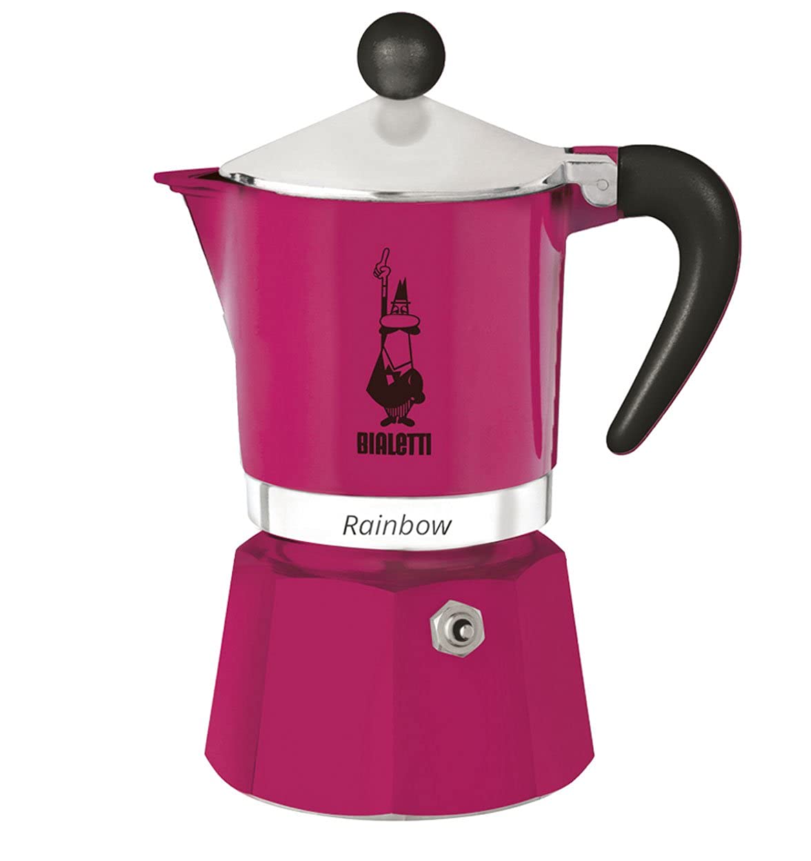 Bialetti Rainbow Espresso Maker 3 Cup Fuchsia