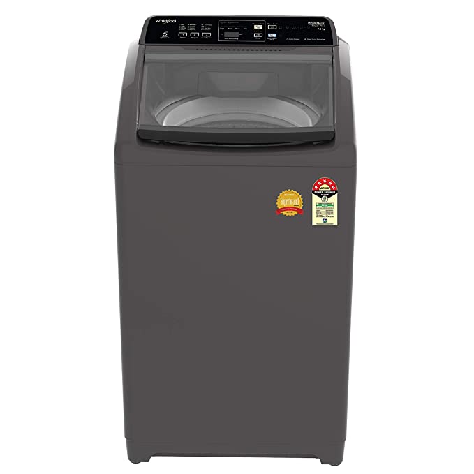 Open Box, Unused Whirlpool 7 Kg 5 Star Royal Plus Fully-Automatic Top Loading Washing Machine 7.0, Grey, Hard Water Wash