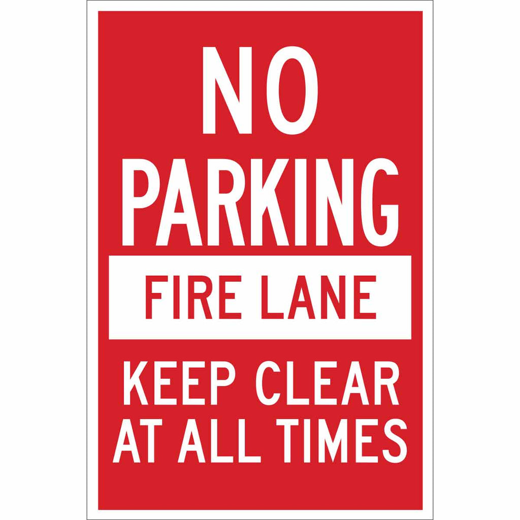 Detec™ ACP No Parking Fire Lane Keep Clear At All Times Safety Sign