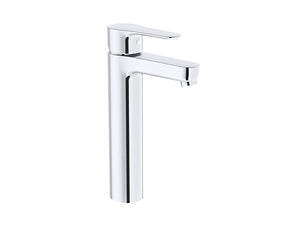 Kohler JULY K-29929IN-4-CP Single-control tall basin faucet with drain in polished chrome