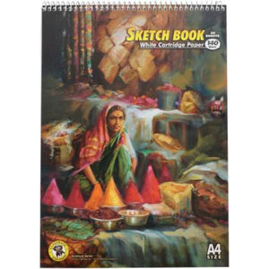 Detec™ Shipra A4 Sketch Book without Butter Paper 380 (pack of 3)
