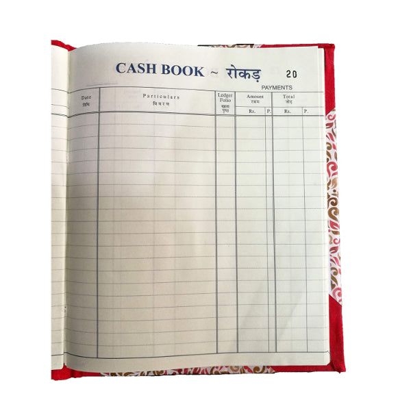 Detec™ Cash Book Note Book Size 3 Quire Normal Binding ( Pack of 5 )
