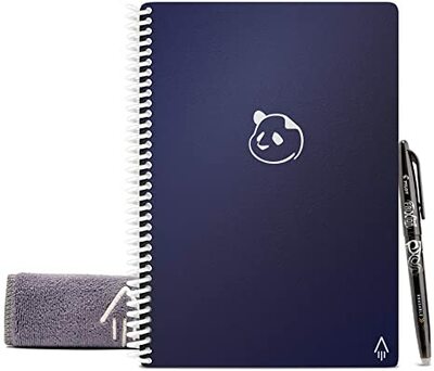 Rocketbook Panda Planner Reusable Daily Weekly Monthly Dark Blue