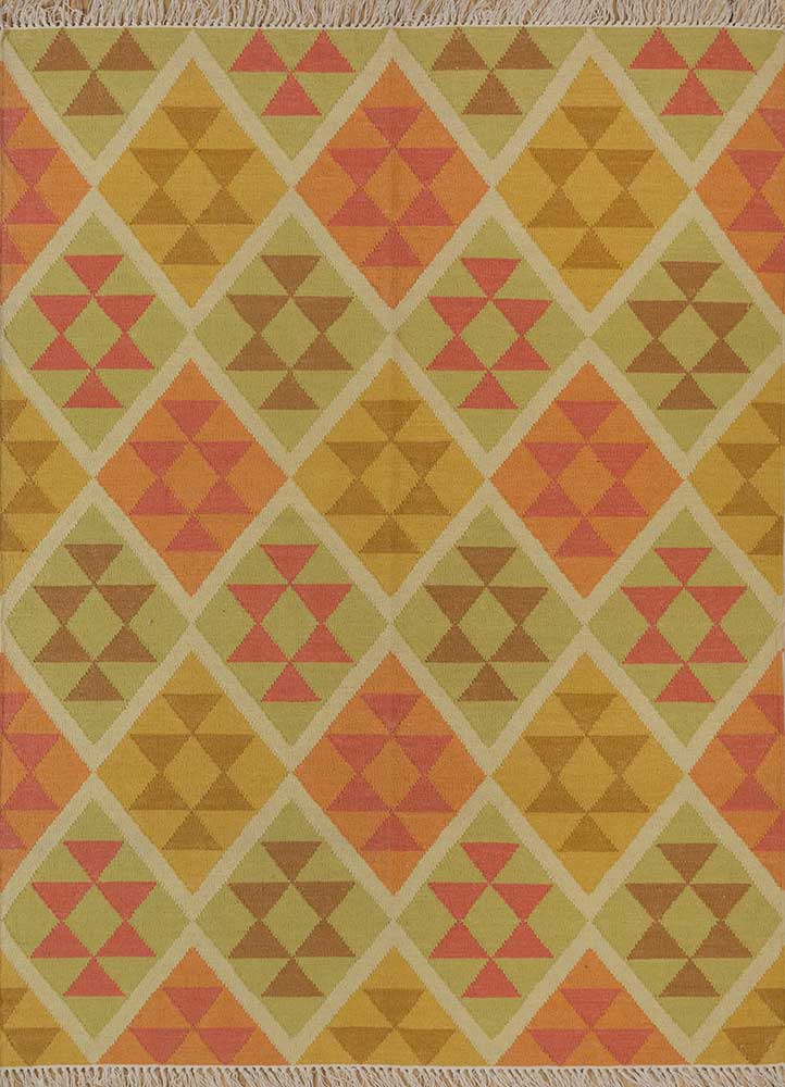 Jaipur Rugs Anatolia Wool Material 5'6x8 ft Orange Mandarin