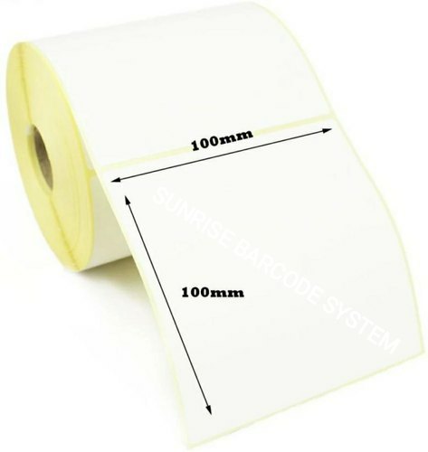 Detec™ 100X100 mm Barcode 600 Labels Set of 3 pieces Pack of 4