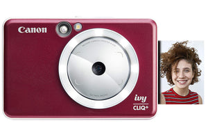 कैनन IVY CLIQ+ इंस्टेंट कैमरा प्रिंटर रूबी रेड