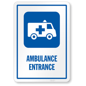 Detec™ 10" X 14" Ambulance Entrance Signage