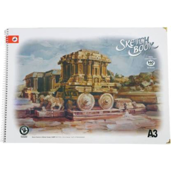 Detec™ Shipra A3 Sketch Book without Butter Paper 398 (Pack of 2)